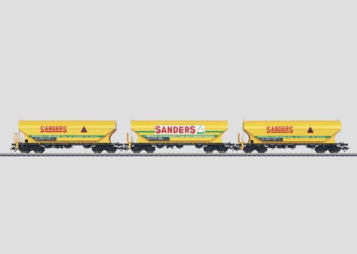 [MAR-46326] Märklin 46326 - Coffret de 3 wagons silos à céréales "Sanders"- SNCF - HO