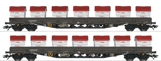 [MAR-47029] Märklin 47029 - Coffret 2 wagons à bords bas "Awilog"- HO