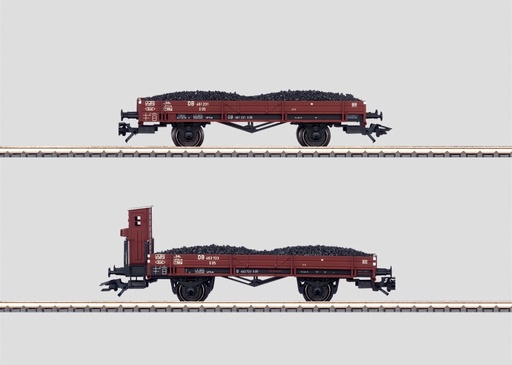 [MAR-46076] Märklin 46076 - Coffret 2 wagons pour le transport de scories - DB - HO