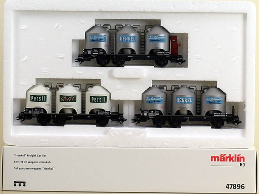 [MAR-47896] Märklin 47896 - Coffret 3 wagons "Henkel" - HO