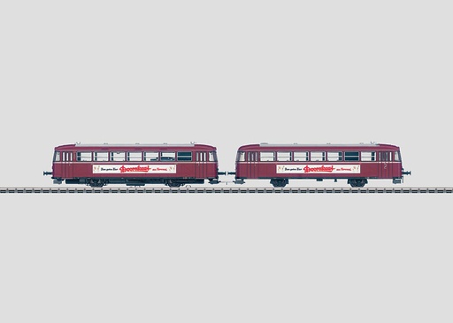 [MAR-39982] Märklin 39982 - Autorail avec voiture pilote "Doornkaat" y compris 2 verres à shoot -  HO