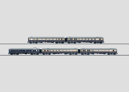 [MAR-41928] Märklin 41928 - Coffret avec 5 wagons de grandes lignes "Rheingold" - HO