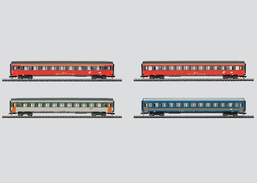 [MAR-42724] Märklin 42724- Coffret avec 4 wagons Train Express Paris-Budapest - SNCF, ÖBB et MÀV - HO