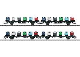 [MAR-45099] Märklin 45099 - Coffret de 4 wagons de transport de voitures - DB - HO