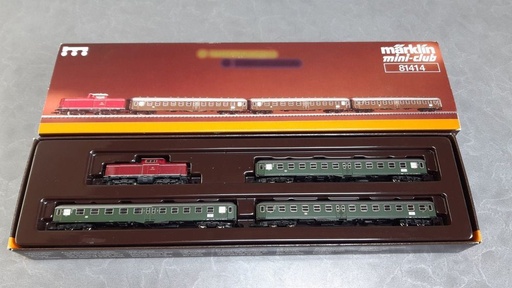 [MAR-81414] Mini-Club 81414 - Set train express MHIune (1 locomotive diesel et 3 wagons voyageurs) "Z"