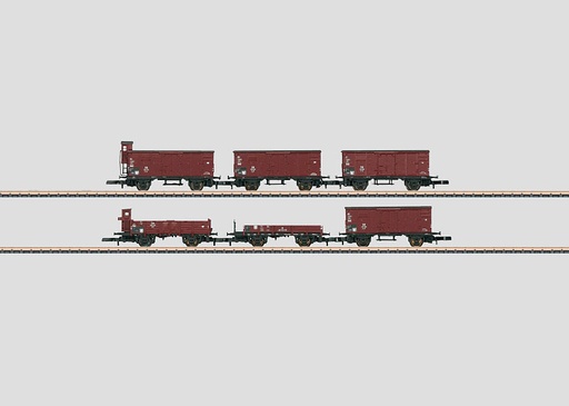 [MAR-86601] Mini-Club 86601 - Coffret de 6 wagons de marchandises de la DB  - "Z"