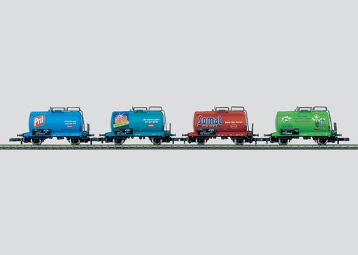 [MAR-86112] Mini-Club 86112 - Set de 4 wagons citernes (Pril-Somat-General-Garten) - "Z"