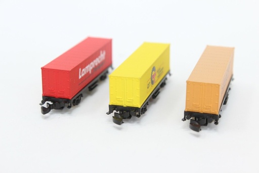 [MAR-8617,900] Mini-Club 8617,900 - Set de 3 wagons containers (Lamprecht-Schneider-Oit) - "Z"