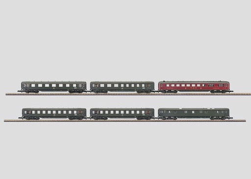 [MAR-87350] Mini-Club 87350 - Set de 6 wagons voyageurs différents - DB- "Z"