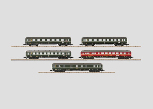 [MAR-87105] Mini-Club 87105 - Set de 5 voitures de train express "Berlin - Hambourg" - DB- "Z"