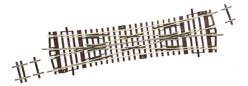 [ROC-42451] Roco 42451 - Aiguillage de croisement double DKW15 sans entraînement -Type de construction "Baeseler" avec lames extérieures - 230 mm - 15°