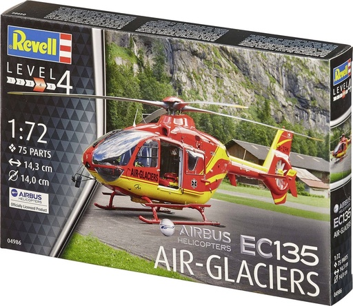 [REV-04986] Revell 04986 - Airbus Hélicopters EC135 Air-Glaciers - 1/72 - 14.3 cm largeur - Suisse