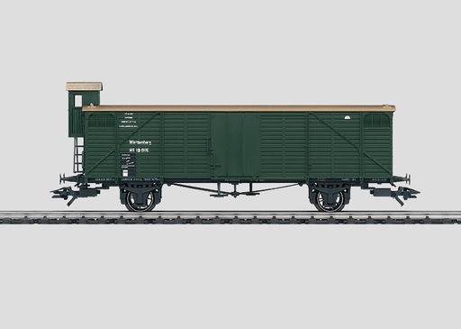 [MAR-46151] Märklin 46151 - Wagon type Gml avec cabine de serre-frein Chemins de fer royaux du Wurtemberg (K.W.St.E.)- DB - HO