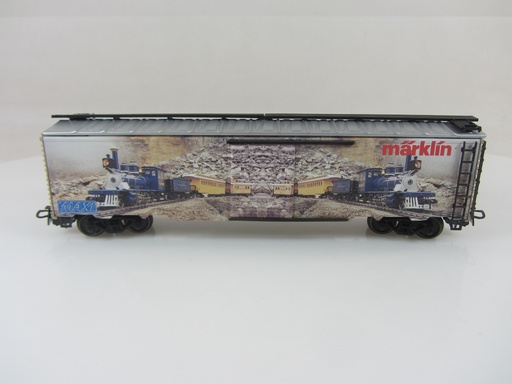 [MAR-45641] Märklin 45641 - wagon de marchandises couvert à 4 essieux, en tôle/plastique, de type américain USA-Box-Car - DB - HO