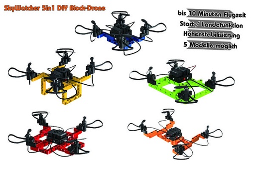 [DF-9990] DF 9990 - Drone Sky Watcher 6-Axis Gyro System (Modifiable en 5 versions de type "Lego") - RTF
