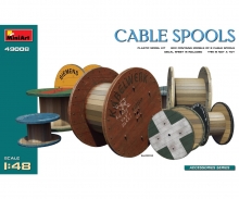 [MIN-49008] MiniArt 49008 - Bobines de câble en bois (8 pièces) - 1/48