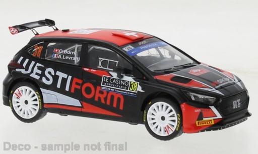 [IXO-RAM891] IXO - Hyundai i20 N WRC2 Rallye Monte Carlo'23  #38 - Burri/Levratti - 1/43