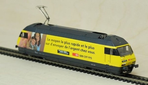 [ROC-43655 WU] Roco 43655WU- Locomotive électrique Re 460 "Western Union" - SBB - (DC) - HO