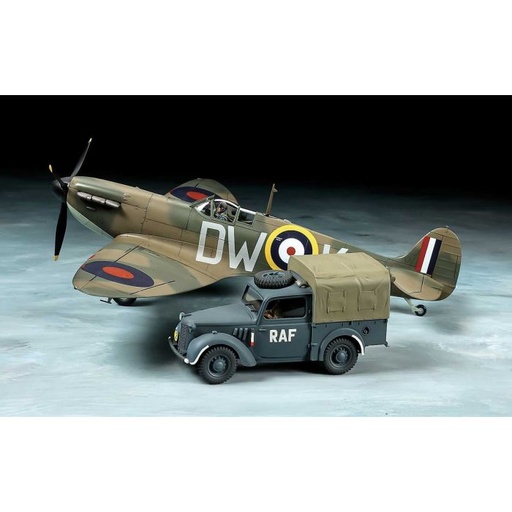 [TAM-25211] Tamiya 25211 - Set Spitfire Mkl & Light Utililty Car 10 HP - 1/48