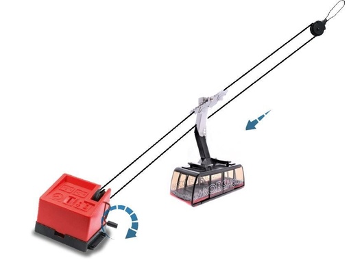 [JC-89096] JC 89096 - Téléphérique à 1 cabine Jakobshorn - commande manuelle - 1/32 