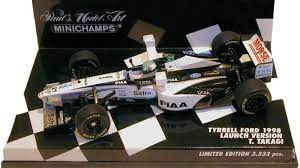 [MIN-430 980070] Minichamps - Tyrrell Ford 1998 - Launch Version - T. Takagi (avec figurine) - 1/43   