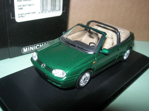 [MIN-430 058331] Minichamps VW Golf Cabrio - 1999 - Verte métallisée - 1/43  