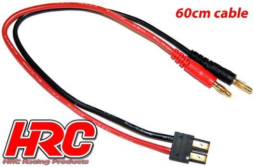 [HRC-9115-6] HRC - 9115-6 - Câble de charge TRX - 600mm - Connecteur Gold - Fiches bananes