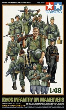 [TAM-32530] Tamiya 32530 - Military Miniatures WWII German Infantry on Maneuvers - 1/48 