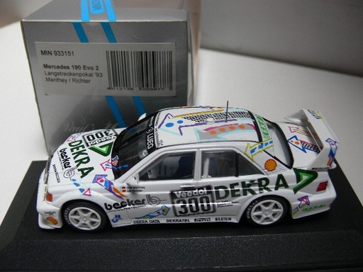 [MIN-933151] Minichamps Mercedes 190 Evo 2 - Langstreckenpokal -  #300 - Manthey /Richter -1/43