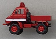 [BRE-195] Brekina 195 - Mercedes Unimog 411 - rouge - "Engadiner Bier"  - 1/87 