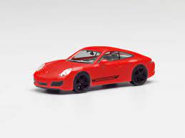 [HER-420563] Herpa 420563 - Porsche 911 - 4S - Rouge - 1/87 