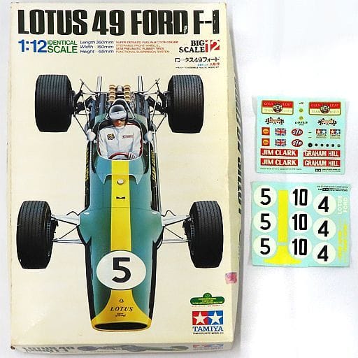 [TAM-12012] Tamiya 12012 - Lotus 49 Ford F-1- série N° 12 - #5 G. Hill - 1/12 