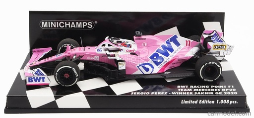[MIN-417201611] Minichamps - BWT Racing Point F1 Team Mercedes RP20 - Winner Sakhir GP 2020 - #11 - S. Perez- 1/43    