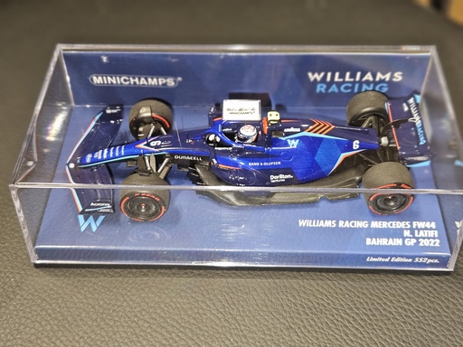 [MIN-417220106] Minichamps - Williams Racing FW44 - Nicholas Latifi - Bahrain GP 2022 - 1/43  