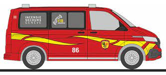 [RIE-53904] Rietze 53904 - Volkswagen T6.1 - "Pompiers Genève" - 1/87  