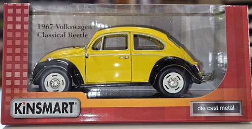[KIN-01-05700] Kinsmart - Volkwagen Classical Beetle - 1967 - Jaune et Noire 