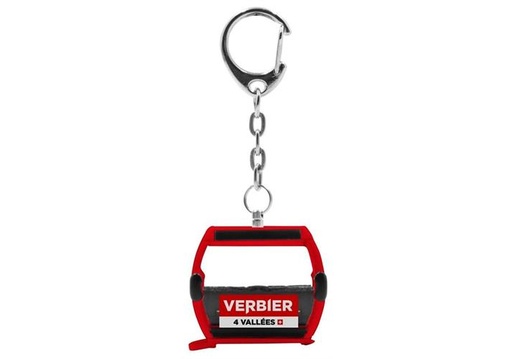 [JC-80172-1r] JC 80172-1r - Porte-clés Cabine Omega V "Verbier"  - Rouge - 1/87