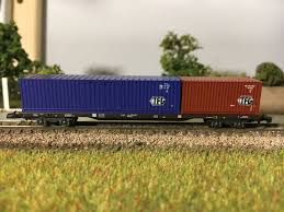 [MAR-82660] Mini-Club 82600 - Wagon porte-conteneurs à 4 essieux de type Sgs 693 - TFG - DB - "Z"     