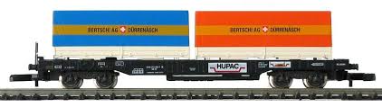 [MAR-82281] Mini-Club 82281 - Wagon à ferroutage de la société suisse HUPAC, Chiasso "Bertschi Dürrenäsch" - CH - "Z"  