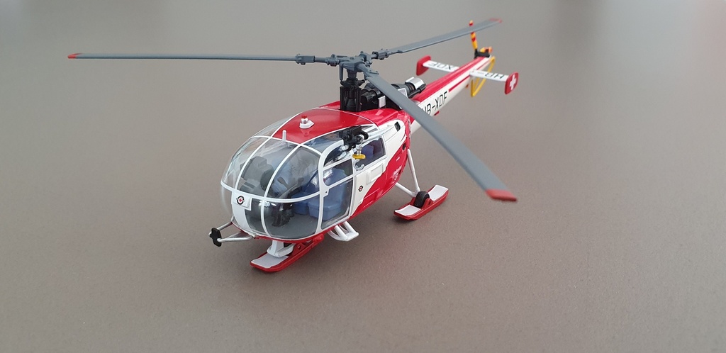[ACE-85.001523] ACE - Hélicoptère Alouette III - HB-XDF - Rega - 1/72  