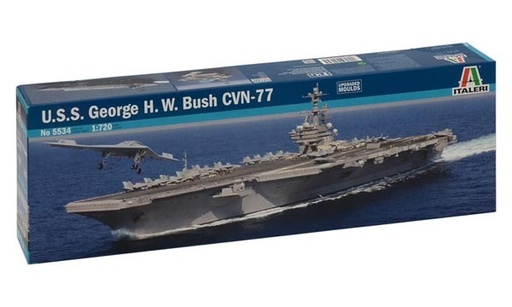 [ITA-510105534] Italeri 5534 - Porte-avions USS Georges H.W. Bush CVN-77 - 1/720