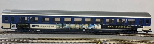[ROC-45321.2] Roco 45321.2 Exact 1:87 - Voiture voyageurs 2ème classe - BLS Lötschbergbahn "Leukerbad"- Série spéciale - HO    