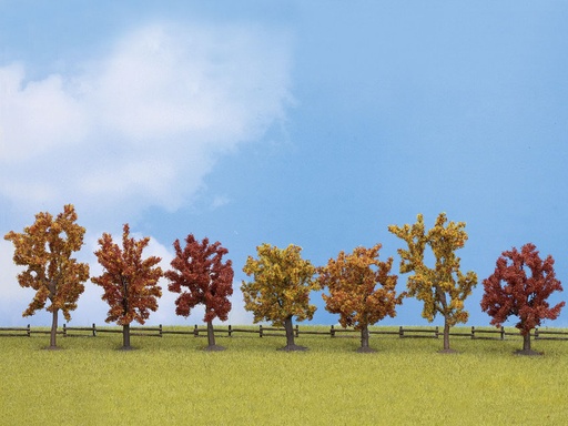 [NOC-25070] Noch 25070 - Arbres d'Automne - 7 pièces - 8 cm et 10 cm haut - HO-TT-N-Z