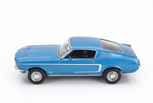[NOR-270584] Norev - Ford Mustang Fastback - 1968 - Bleue avec ligne blanche - 1/43 
