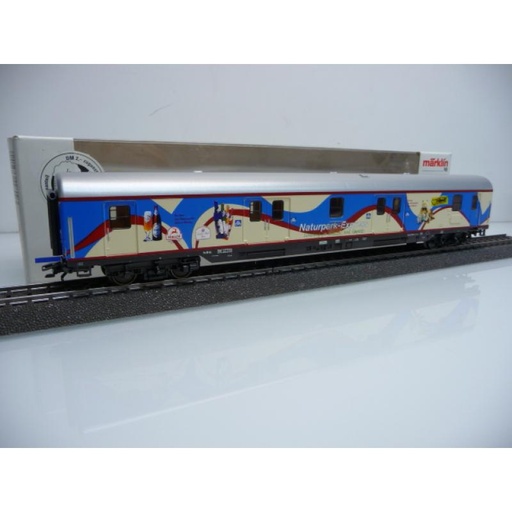 [MAR-42808] Märklin 42808 - Voiture à vélo Donautal Naturpark Express - DB - version multicolore - HO    