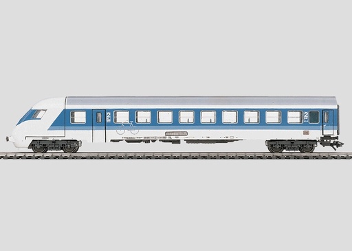 [MAR-43300] Märklin 43300 - Voiture voyageurs pour train express - 2ème classe avec cabine de conduite pour les opérations de traction/poussée - DB - HO  