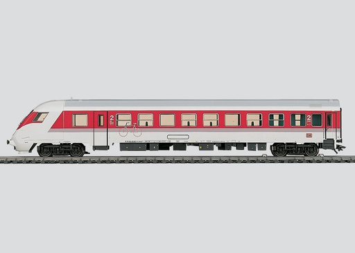 [MAR-43301] Märklin 43301 - Voiture voyageurs pour train express - 2ème classe avec cabine de conduite pour les opérations de traction/poussée - DB - HO  
