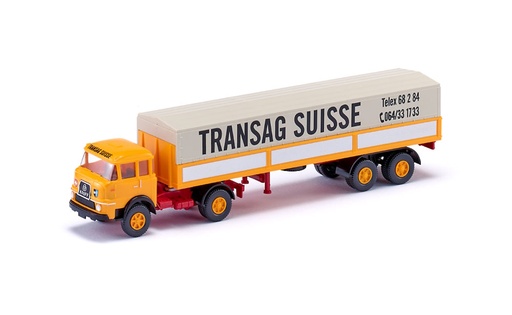 [WIK-051503] Wiking - Semi-remorque à plateau Krupp 806 - "Transag Suisse" - 1/87 