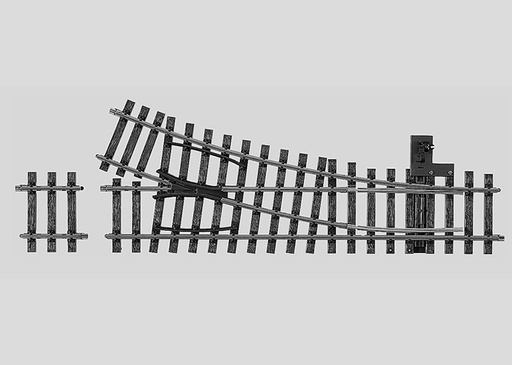 [MAR-5977] Märklin 5977 - Aiguillage manuel à ressort droite - 22.5°- 1020 mm / 390.5 mm - Echelle I