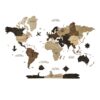 [CRW-052] Creatifwood - Puzzle du monde en 2D avec détails en bois multicolor à assembler (sans colle) - 80x55 - 4mm épaisseur